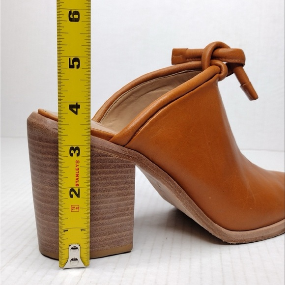 Wal & Pai Doty Boho Genuine Leather Stacked Heel Mules - Picture 13 of 16